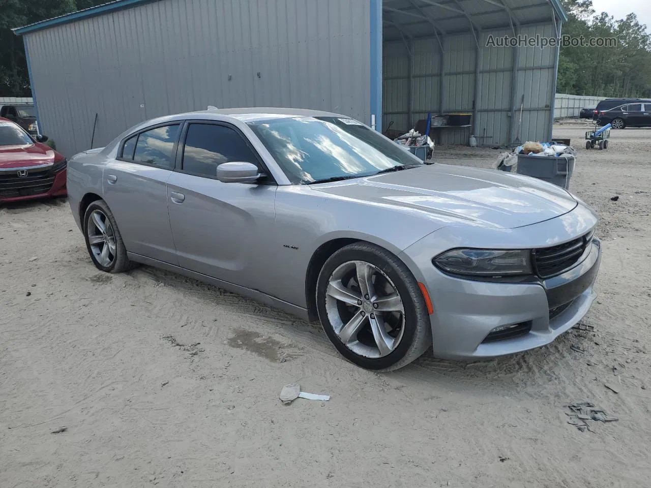 2016 Dodge Charger R/t Silver vin: 2C3CDXCT5GH185771