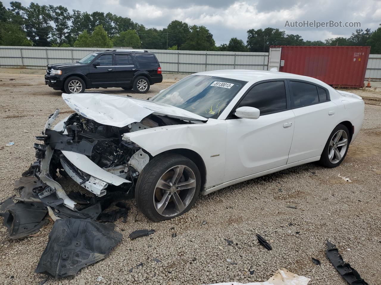 2016 Dodge Charger R/t White vin: 2C3CDXCT5GH222334