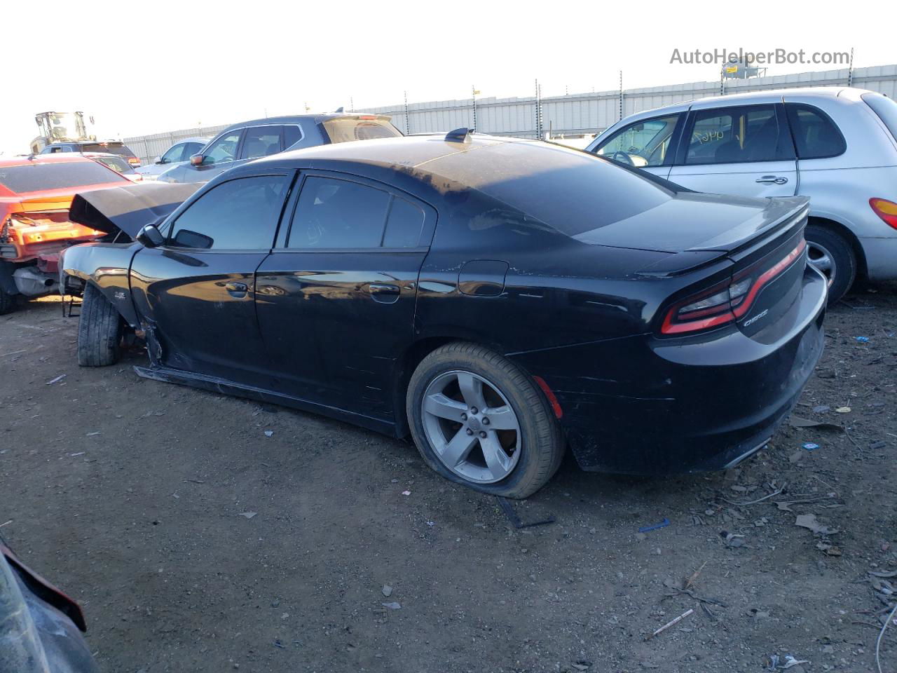 2016 Dodge Charger R/t Black vin: 2C3CDXCT5GH259156