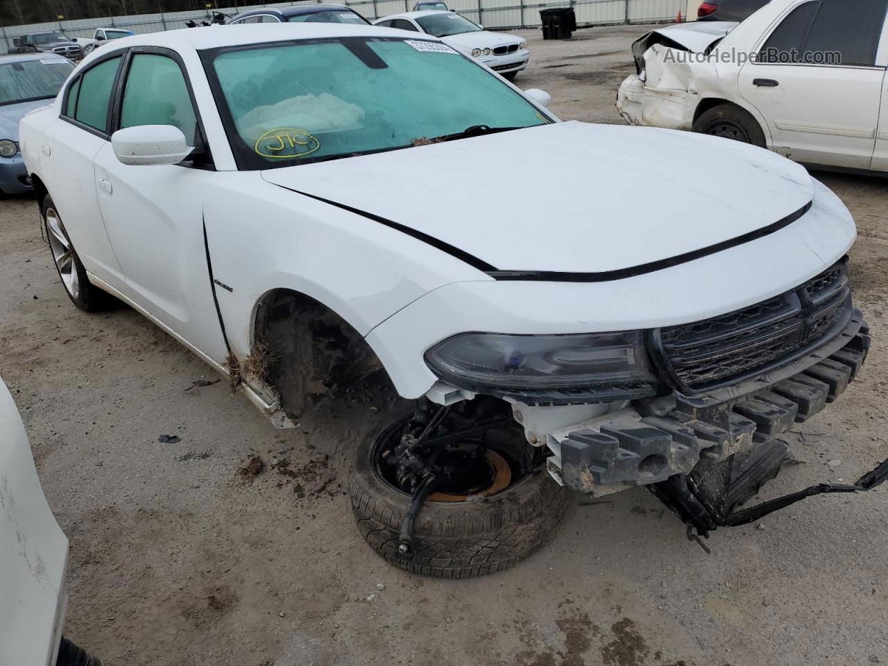 2017 Dodge Charger R/t White vin: 2C3CDXCT5HH523610