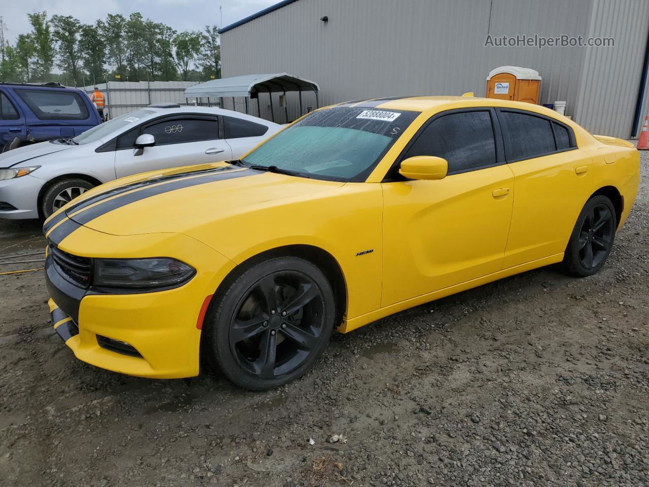 2017 Dodge Charger R/t Yellow vin: 2C3CDXCT5HH525101