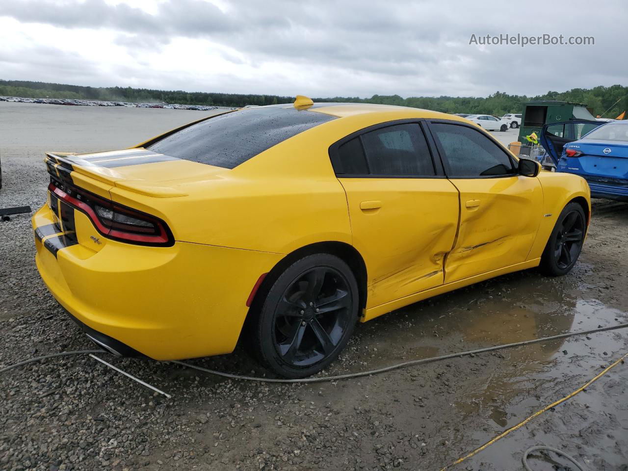 2017 Dodge Charger R/t Yellow vin: 2C3CDXCT5HH525101