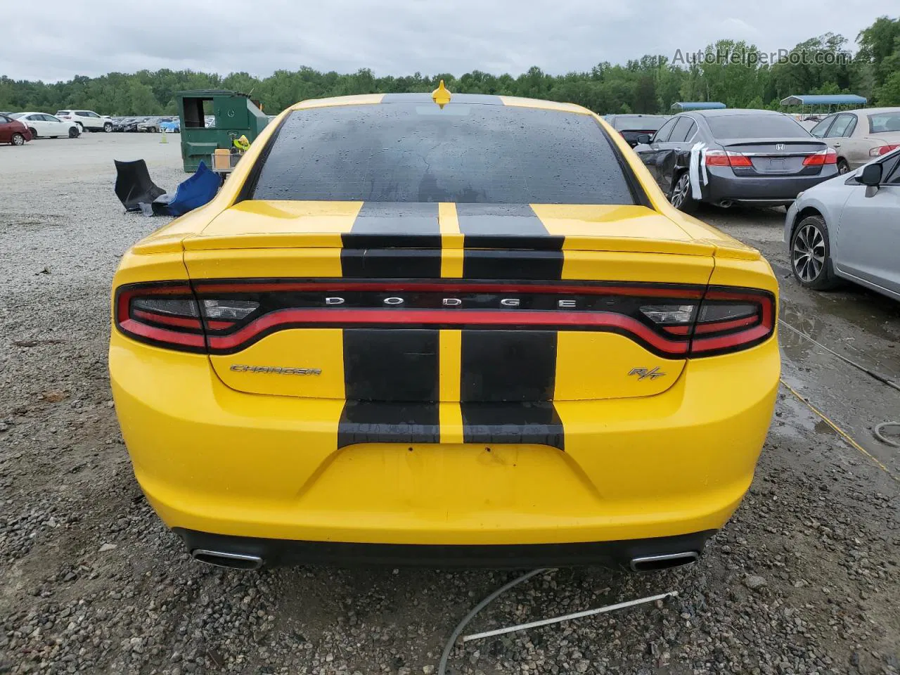 2017 Dodge Charger R/t Желтый vin: 2C3CDXCT5HH525101