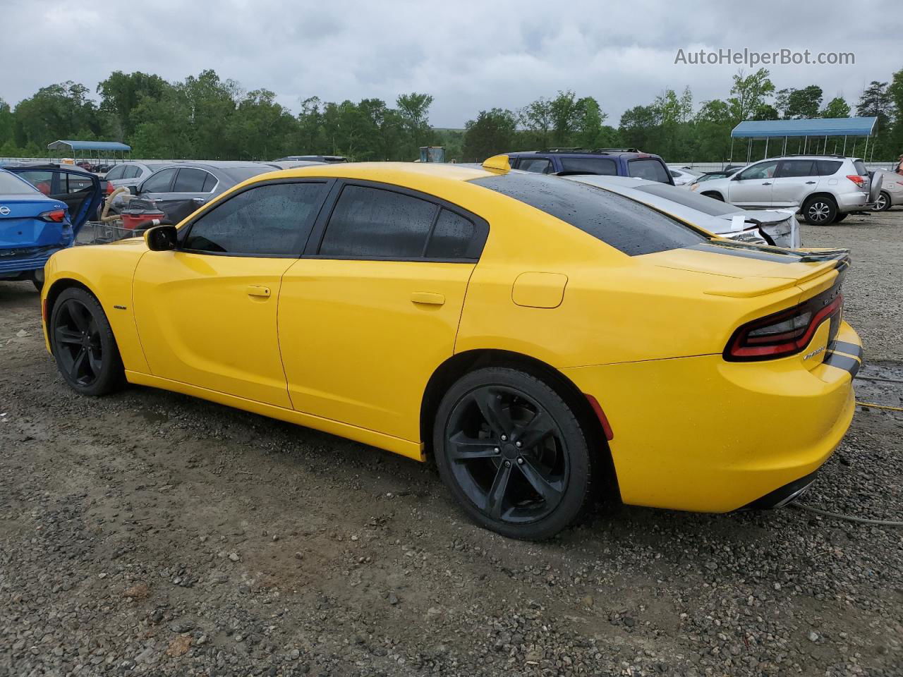 2017 Dodge Charger R/t Yellow vin: 2C3CDXCT5HH525101