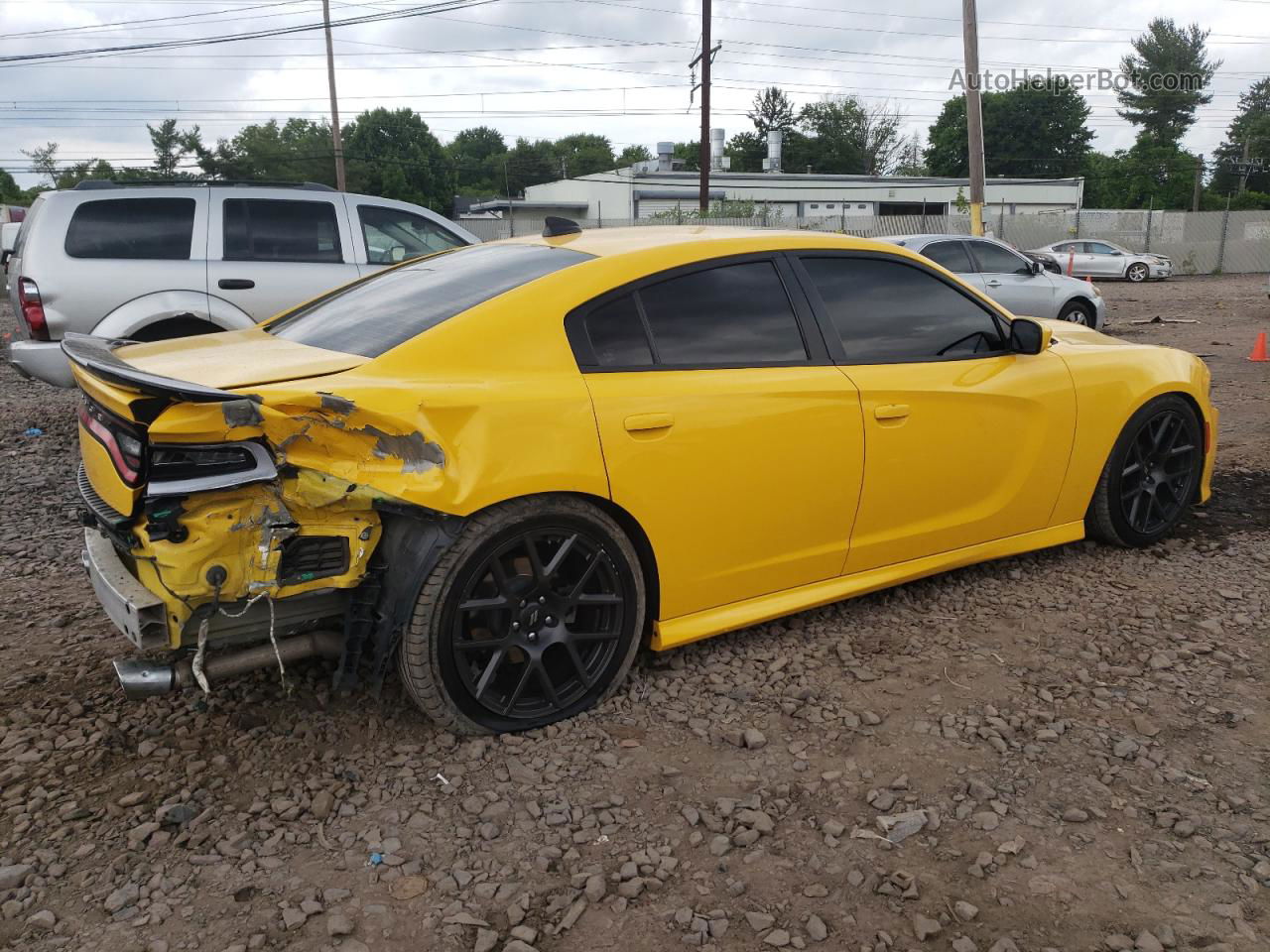 2017 Dodge Charger R/t Yellow vin: 2C3CDXCT5HH532503