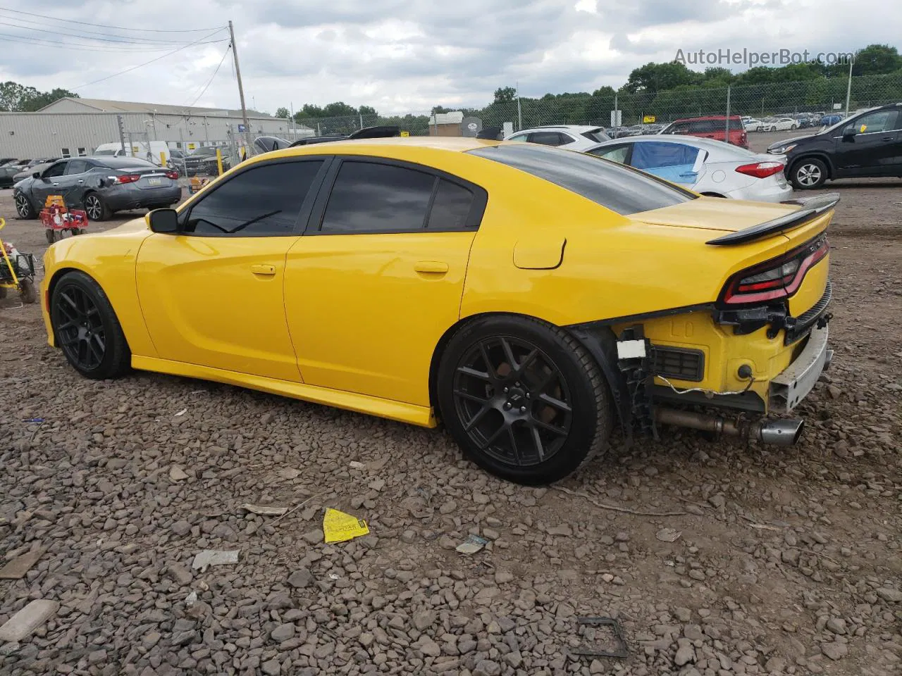 2017 Dodge Charger R/t Yellow vin: 2C3CDXCT5HH532503