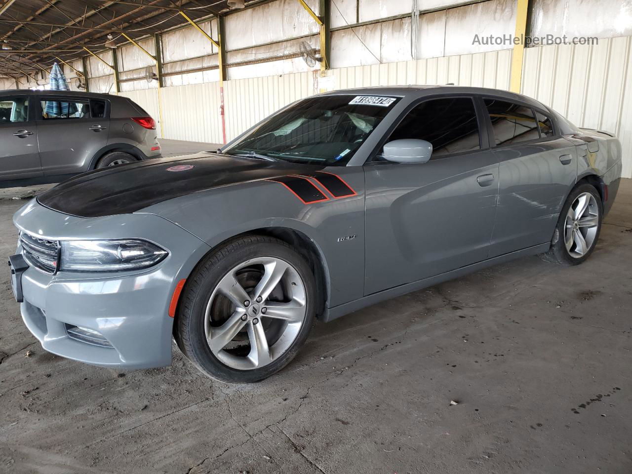 2018 Dodge Charger R/t Серый vin: 2C3CDXCT5JH139171