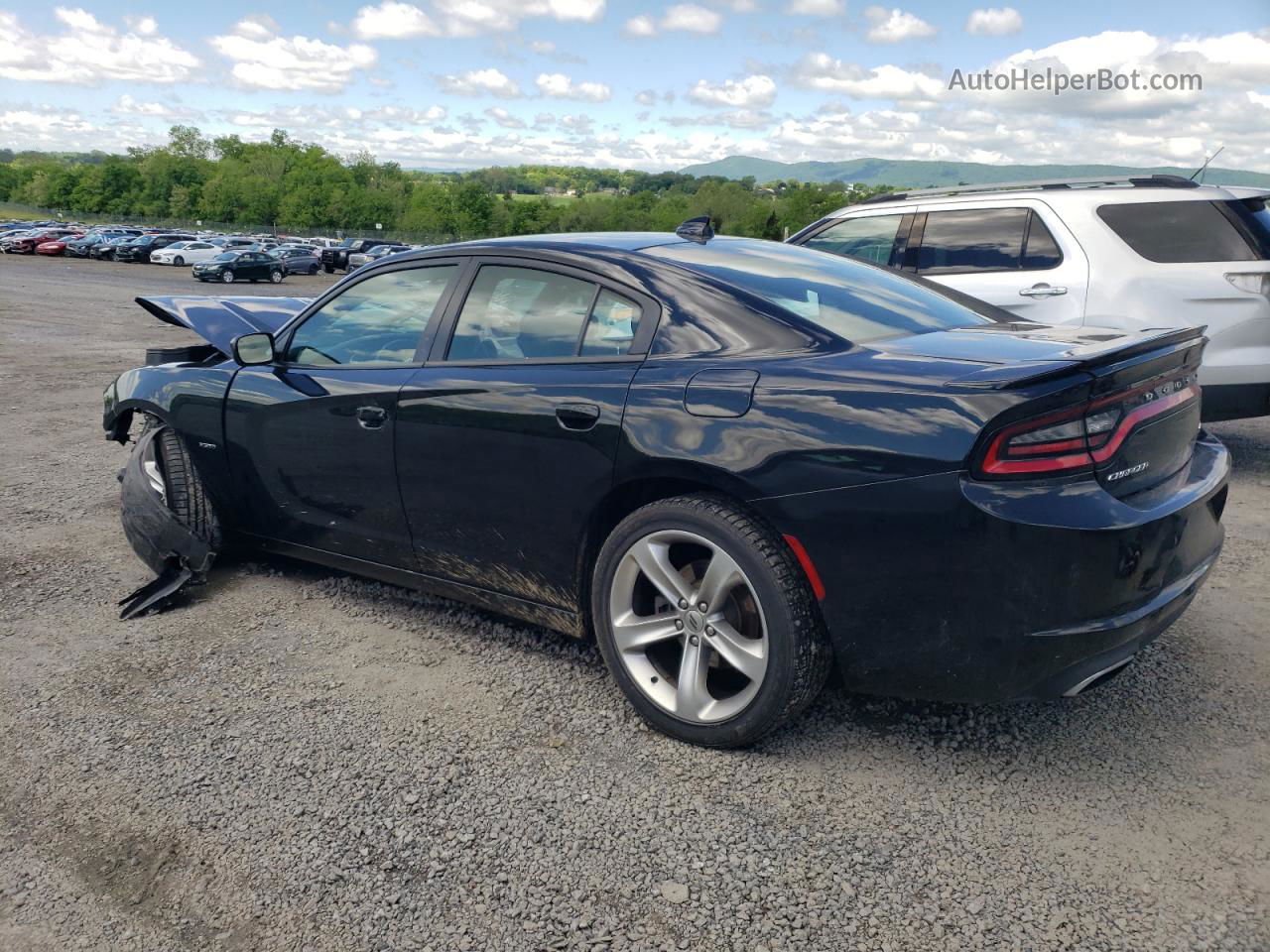 2018 Dodge Charger R/t Black vin: 2C3CDXCT5JH142541