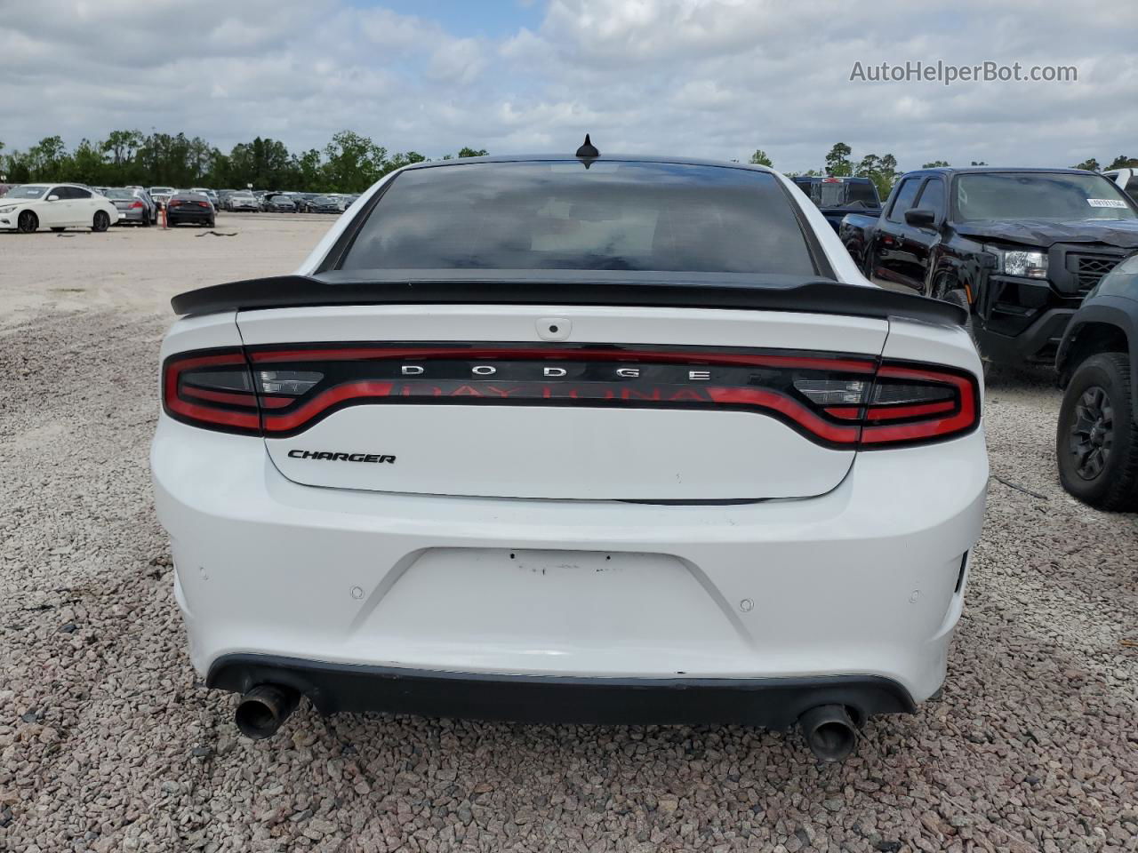 2018 Dodge Charger R/t White vin: 2C3CDXCT5JH313725