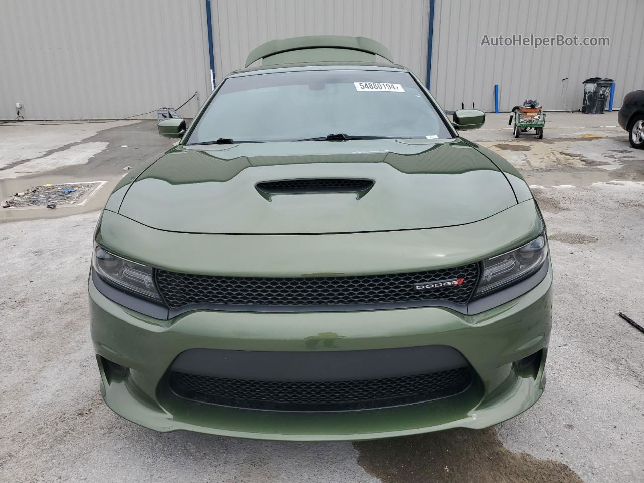 2021 Dodge Charger R/t Зеленый vin: 2C3CDXCT5MH568900