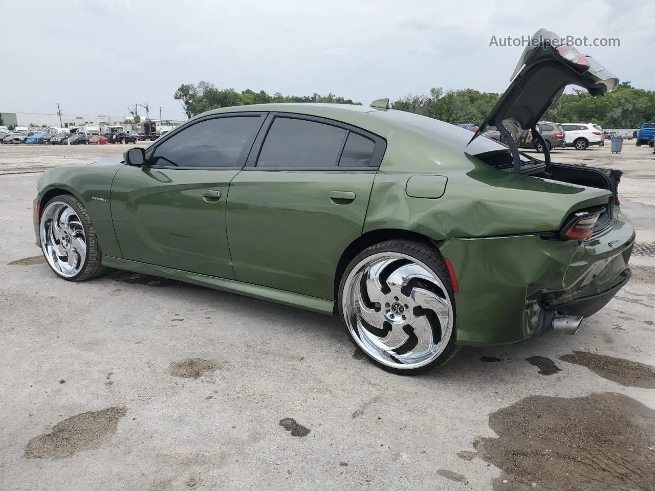 2021 Dodge Charger R/t Green vin: 2C3CDXCT5MH568900