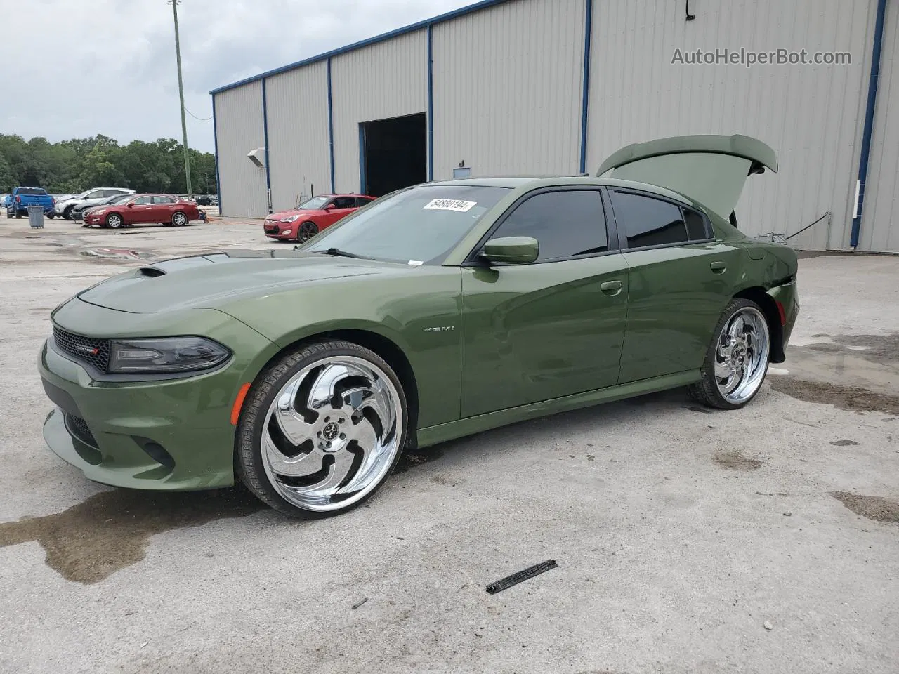 2021 Dodge Charger R/t Green vin: 2C3CDXCT5MH568900