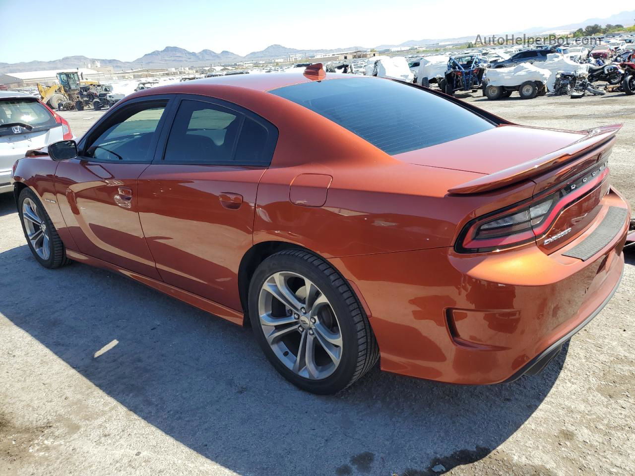 2021 Dodge Charger R/t Orange vin: 2C3CDXCT5MH592016