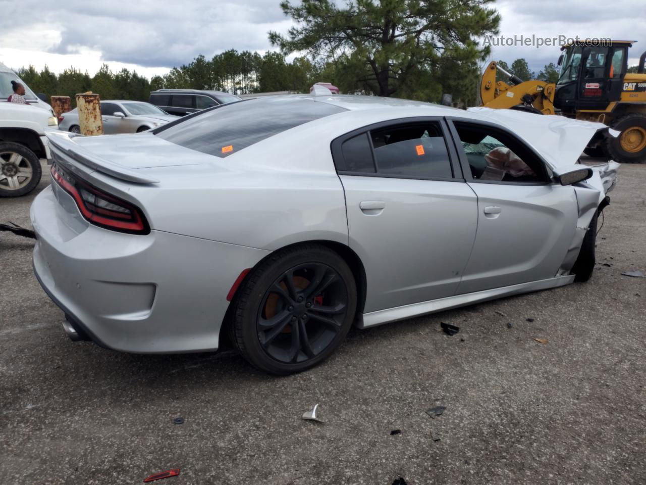 2021 Dodge Charger R/t Silver vin: 2C3CDXCT5MH642395