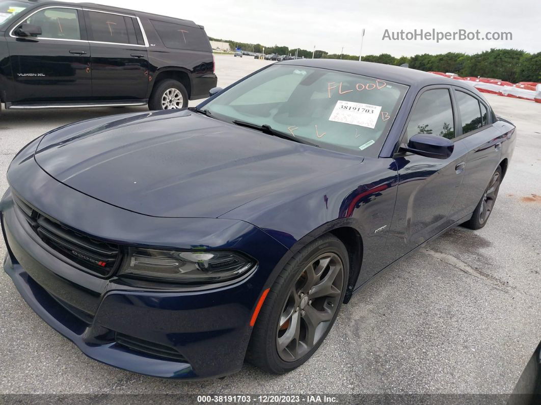 2016 Dodge Charger R/t Blue vin: 2C3CDXCT6GH277147