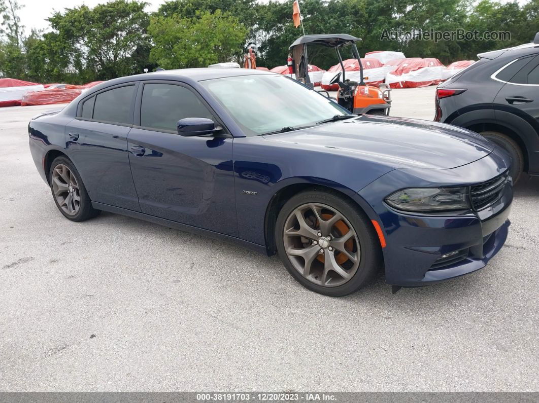 2016 Dodge Charger R/t Blue vin: 2C3CDXCT6GH277147