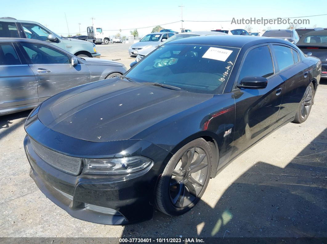 2016 Dodge Charger R/t Black vin: 2C3CDXCT6GH312950