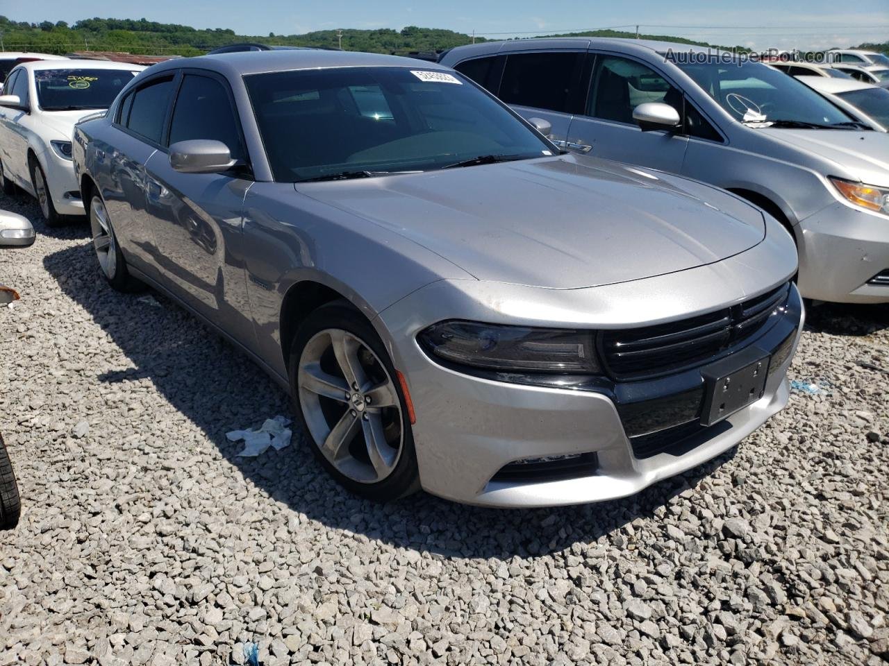 2017 Dodge Charger R/t Silver vin: 2C3CDXCT6HH520067