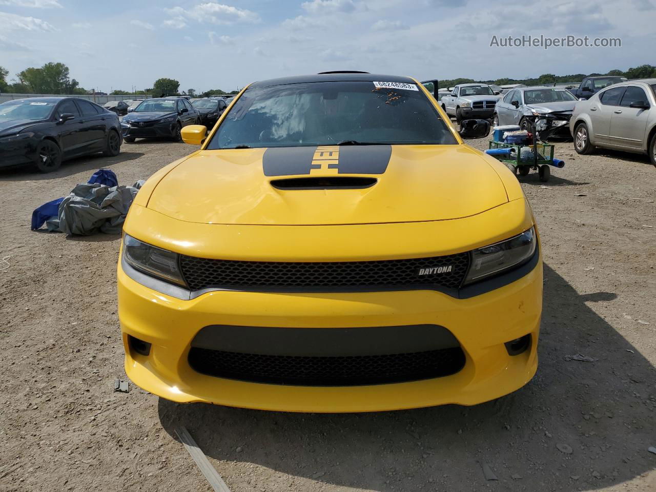 2017 Dodge Charger R/t Yellow vin: 2C3CDXCT6HH588725