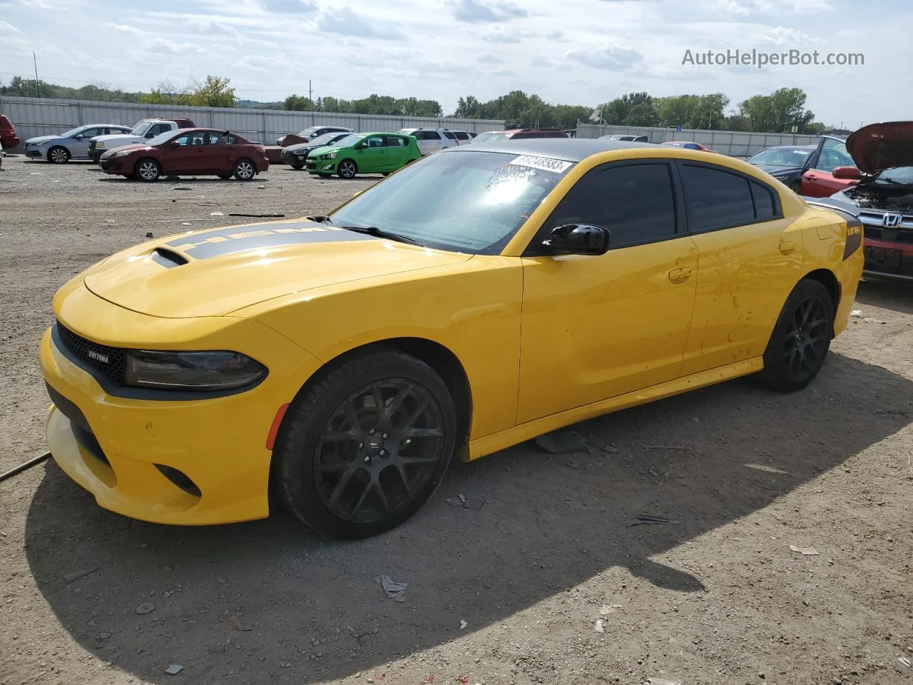 2017 Dodge Charger R/t Yellow vin: 2C3CDXCT6HH588725