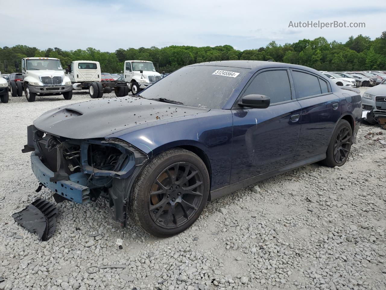 2017 Dodge Charger R/t Blue vin: 2C3CDXCT6HH609525