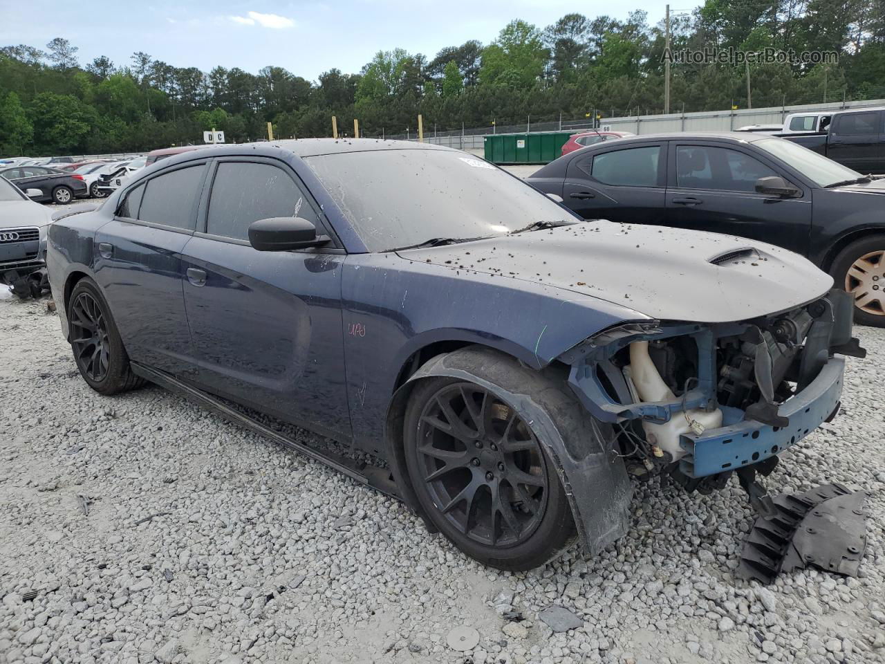 2017 Dodge Charger R/t Blue vin: 2C3CDXCT6HH609525