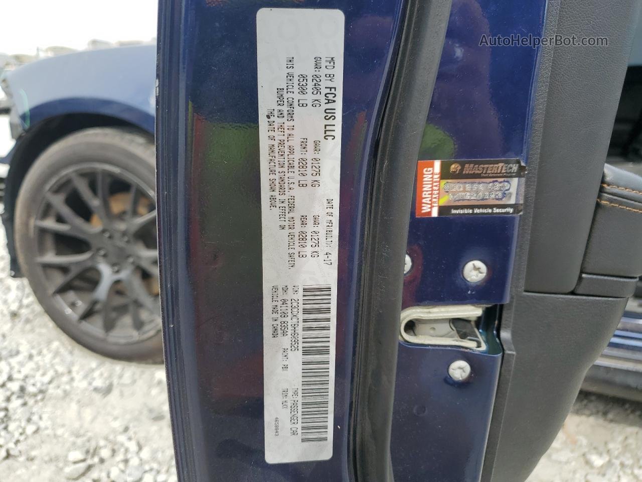 2017 Dodge Charger R/t Синий vin: 2C3CDXCT6HH609525