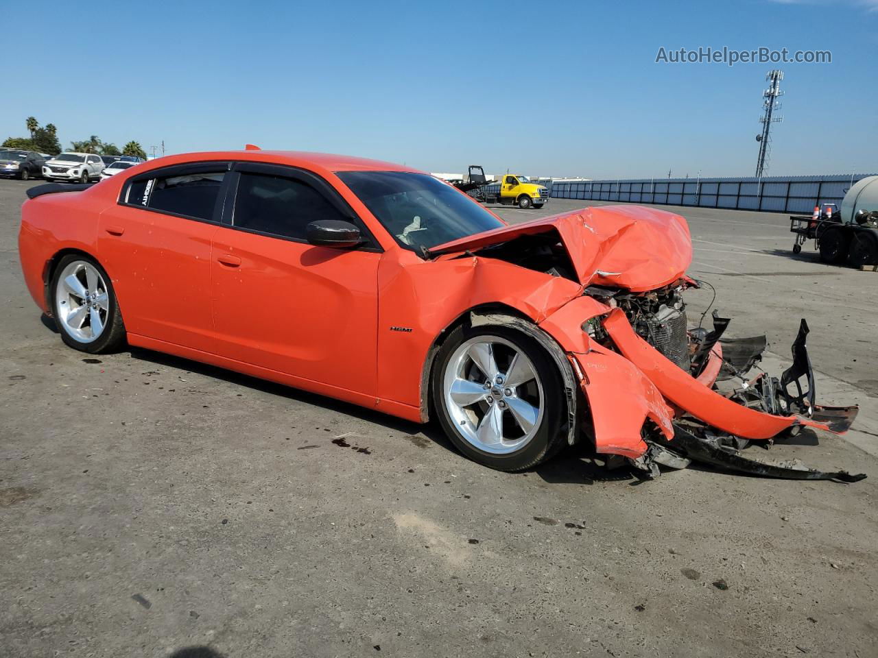 2017 Dodge Charger R/t Orange vin: 2C3CDXCT6HH612134