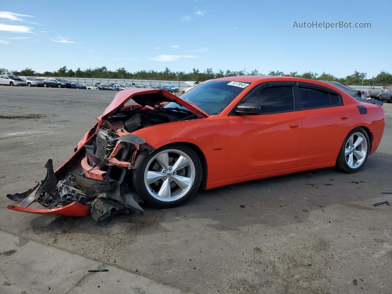 2017 Dodge Charger R/t Orange vin: 2C3CDXCT6HH612134