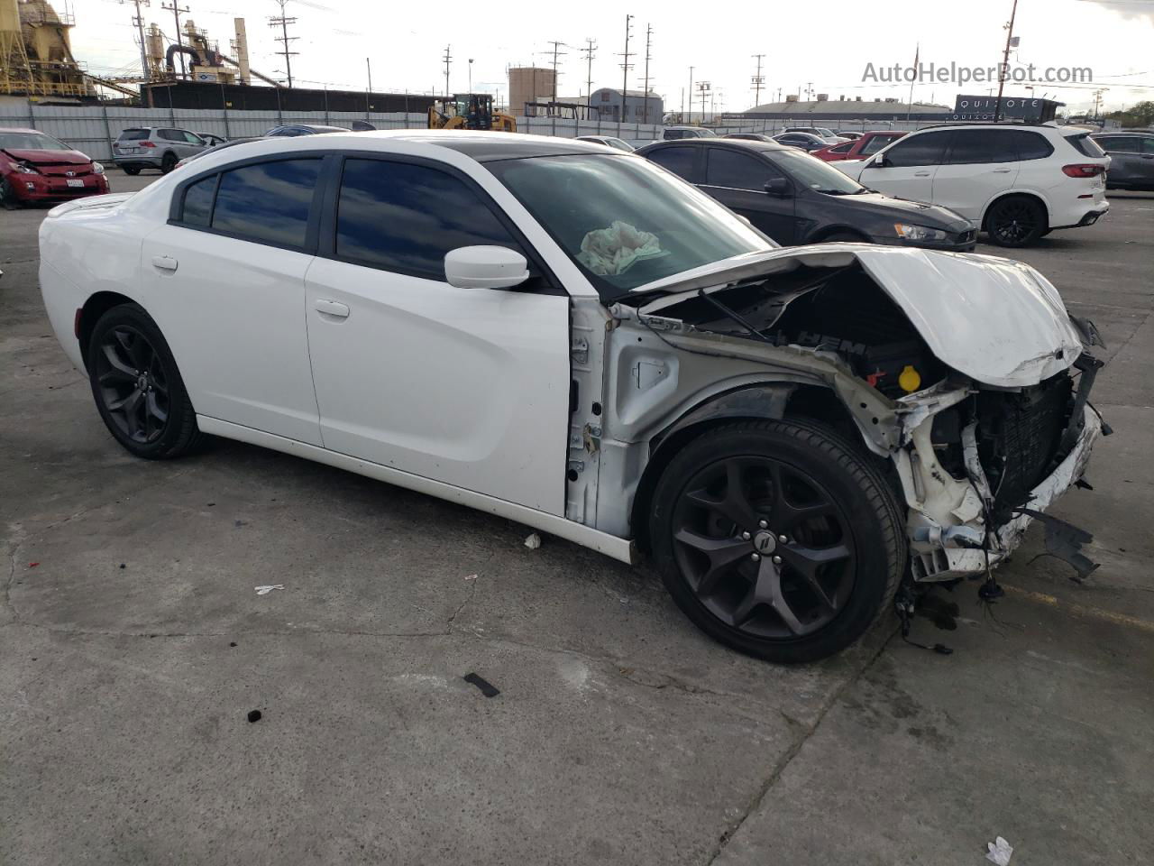 2017 Dodge Charger R/t White vin: 2C3CDXCT6HH614210