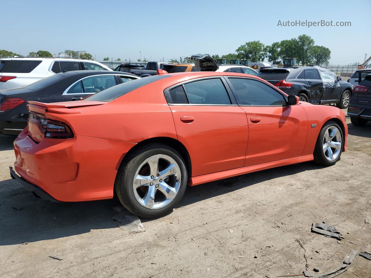 2017 Dodge Charger R/t Orange vin: 2C3CDXCT6HH623313