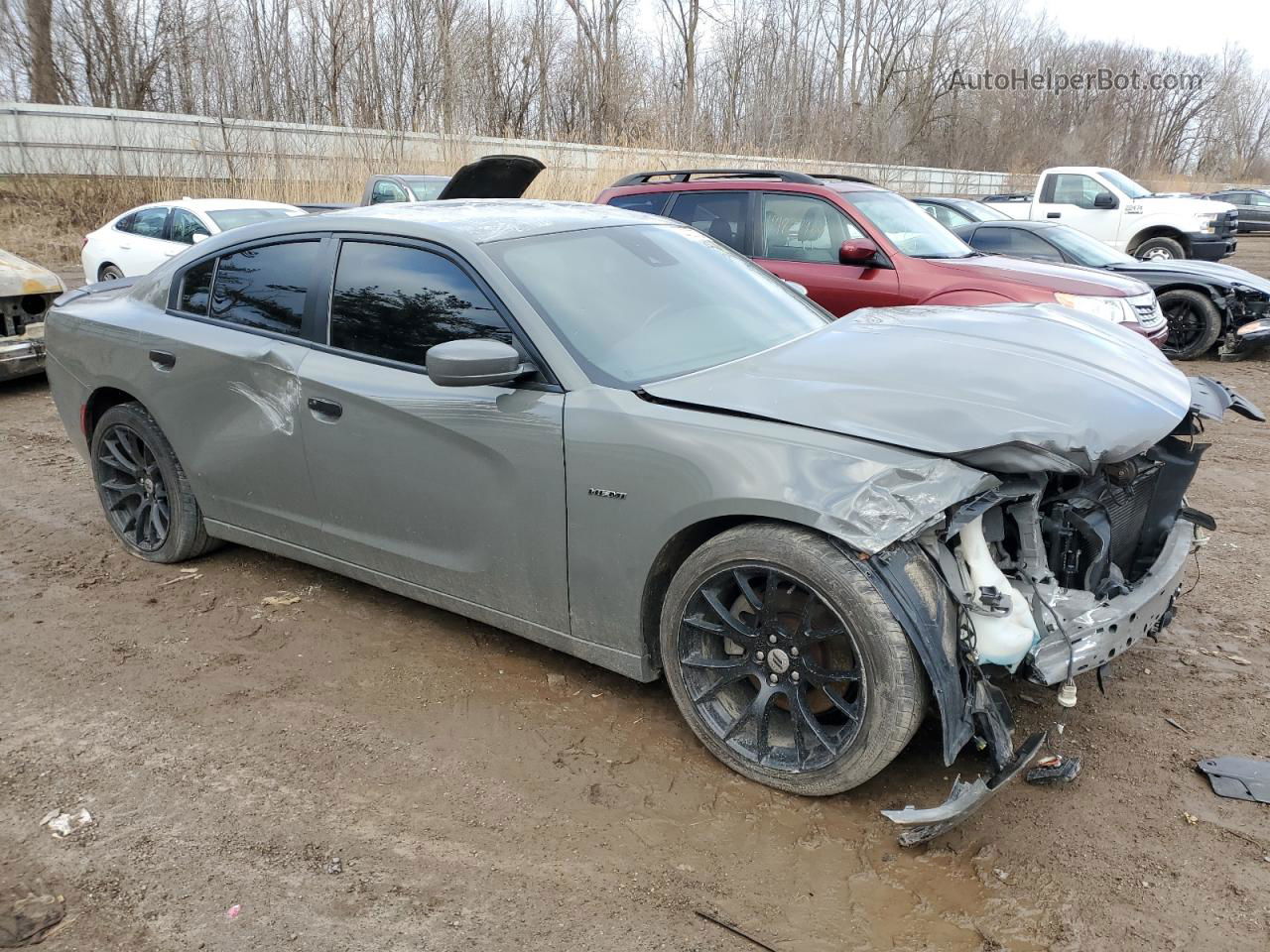 2017 Dodge Charger R/t Серый vin: 2C3CDXCT6HH656618