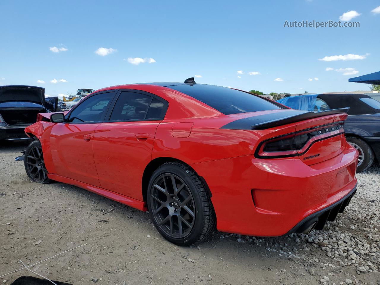 2018 Dodge Charger R/t Red vin: 2C3CDXCT6JH223645