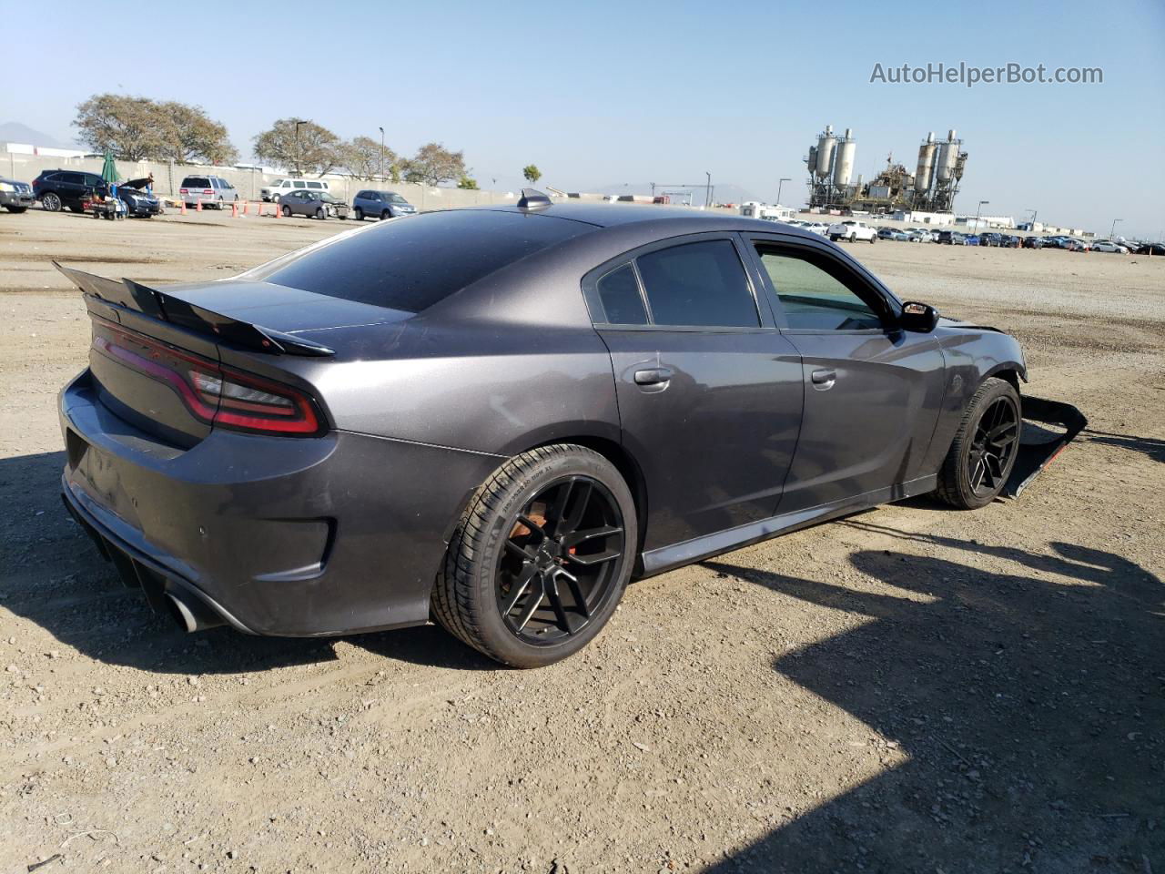 2018 Dodge Charger R/t Gray vin: 2C3CDXCT6JH238212