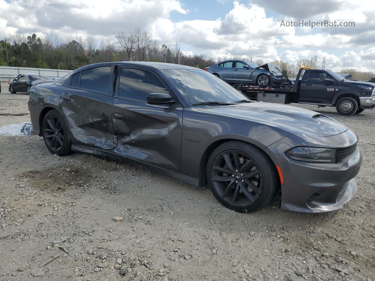 2021 Dodge Charger R/t Gray vin: 2C3CDXCT6MH518653