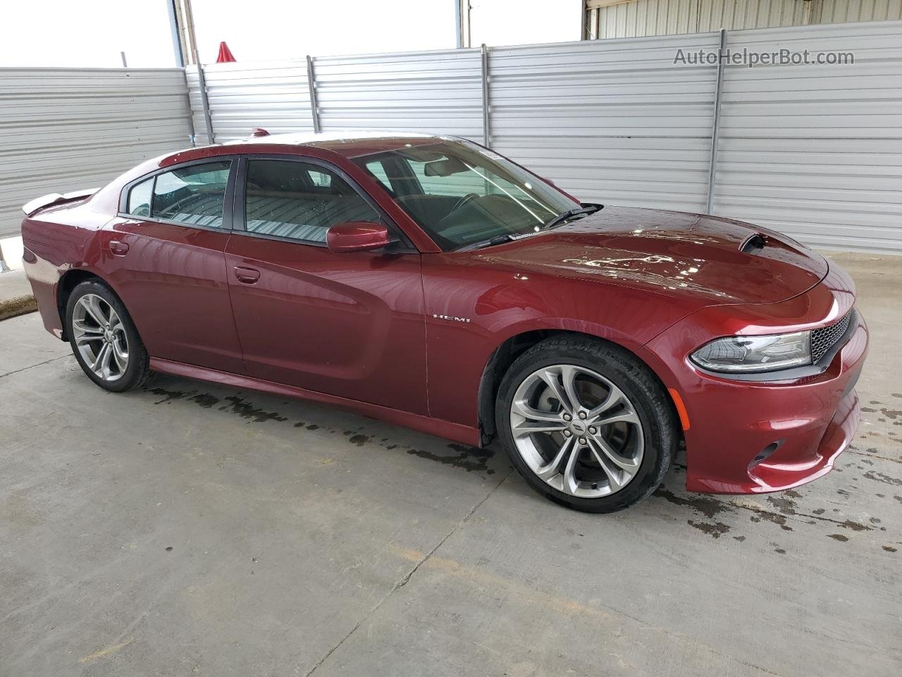 2021 Dodge Charger R/t Темно-бордовый vin: 2C3CDXCT6MH587620