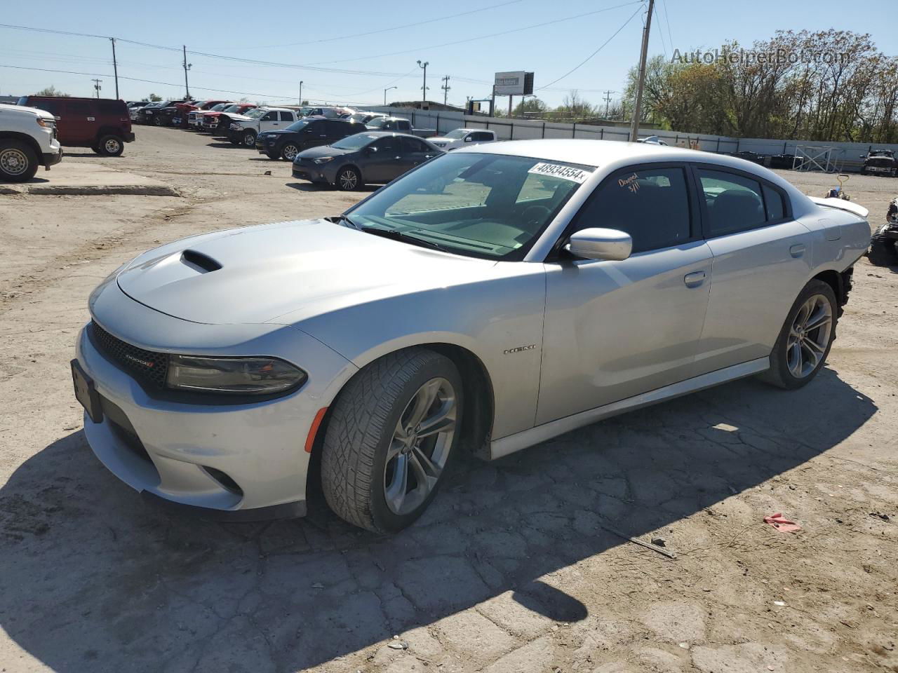 2021 Dodge Charger R/t Silver vin: 2C3CDXCT6MH597757