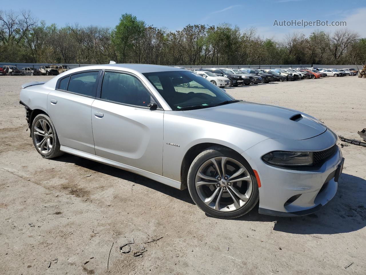 2021 Dodge Charger R/t Серебряный vin: 2C3CDXCT6MH597757