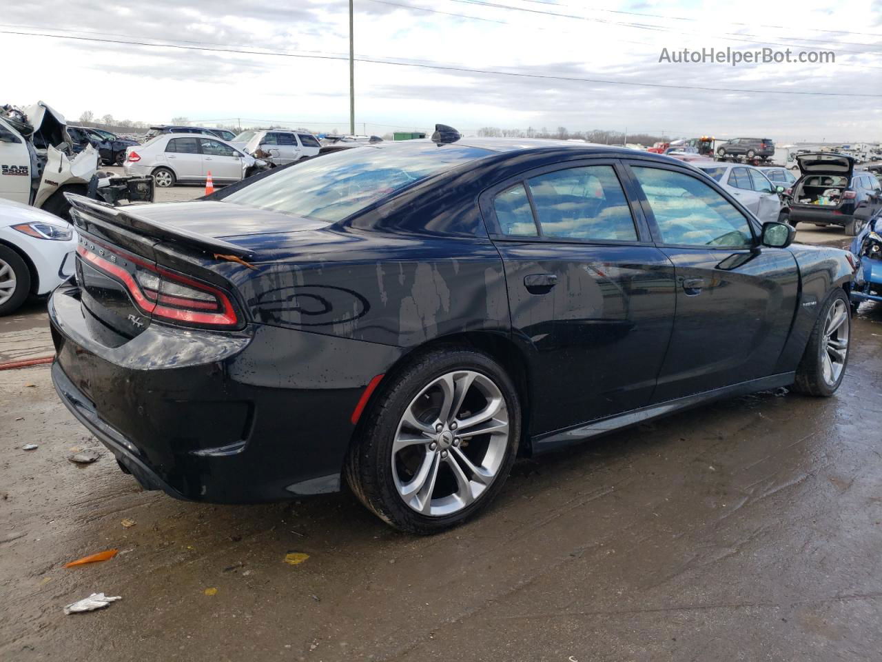 2021 Dodge Charger R/t Black vin: 2C3CDXCT6MH642356