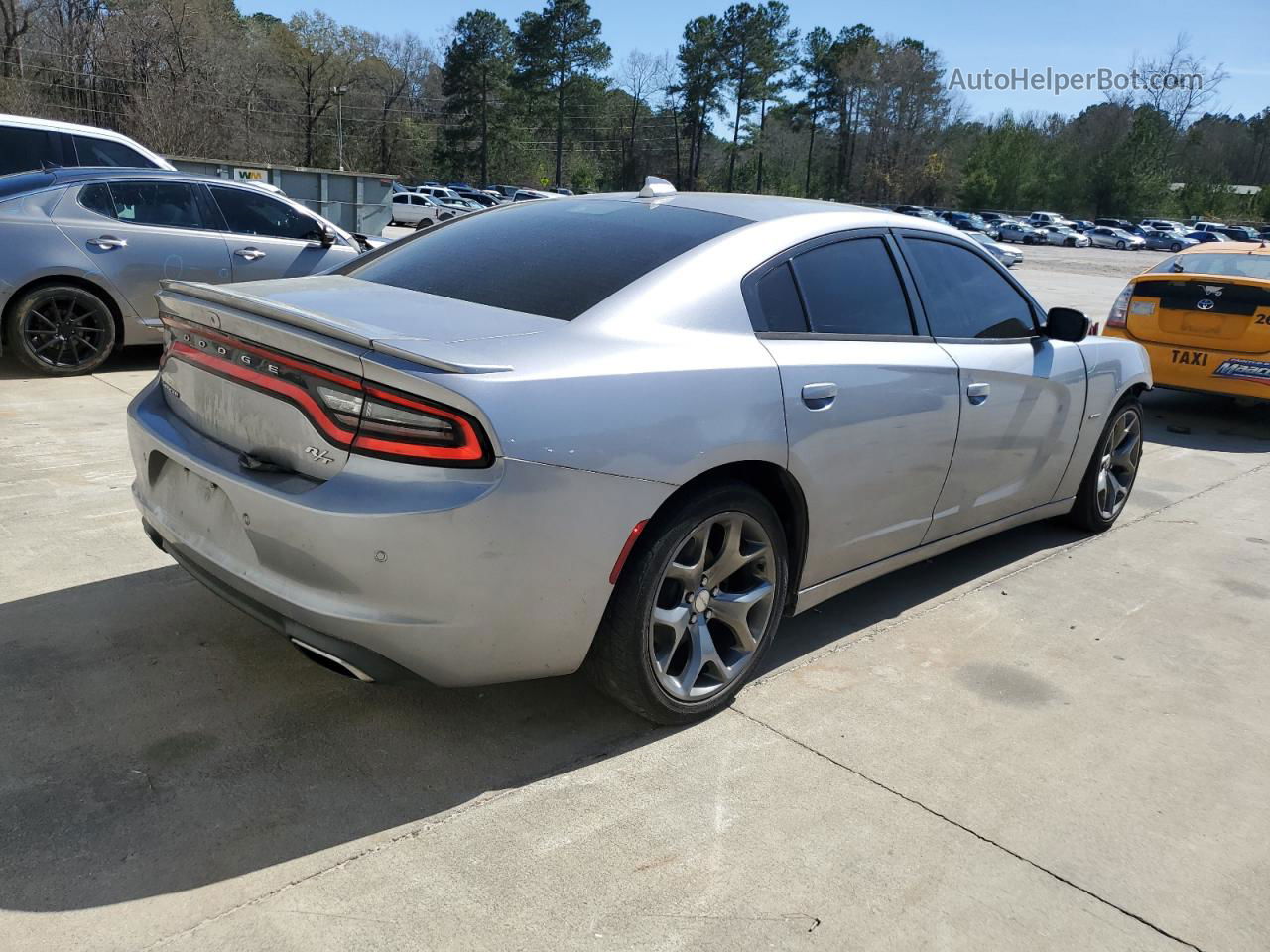 2016 Dodge Charger R/t Silver vin: 2C3CDXCT7GH127466