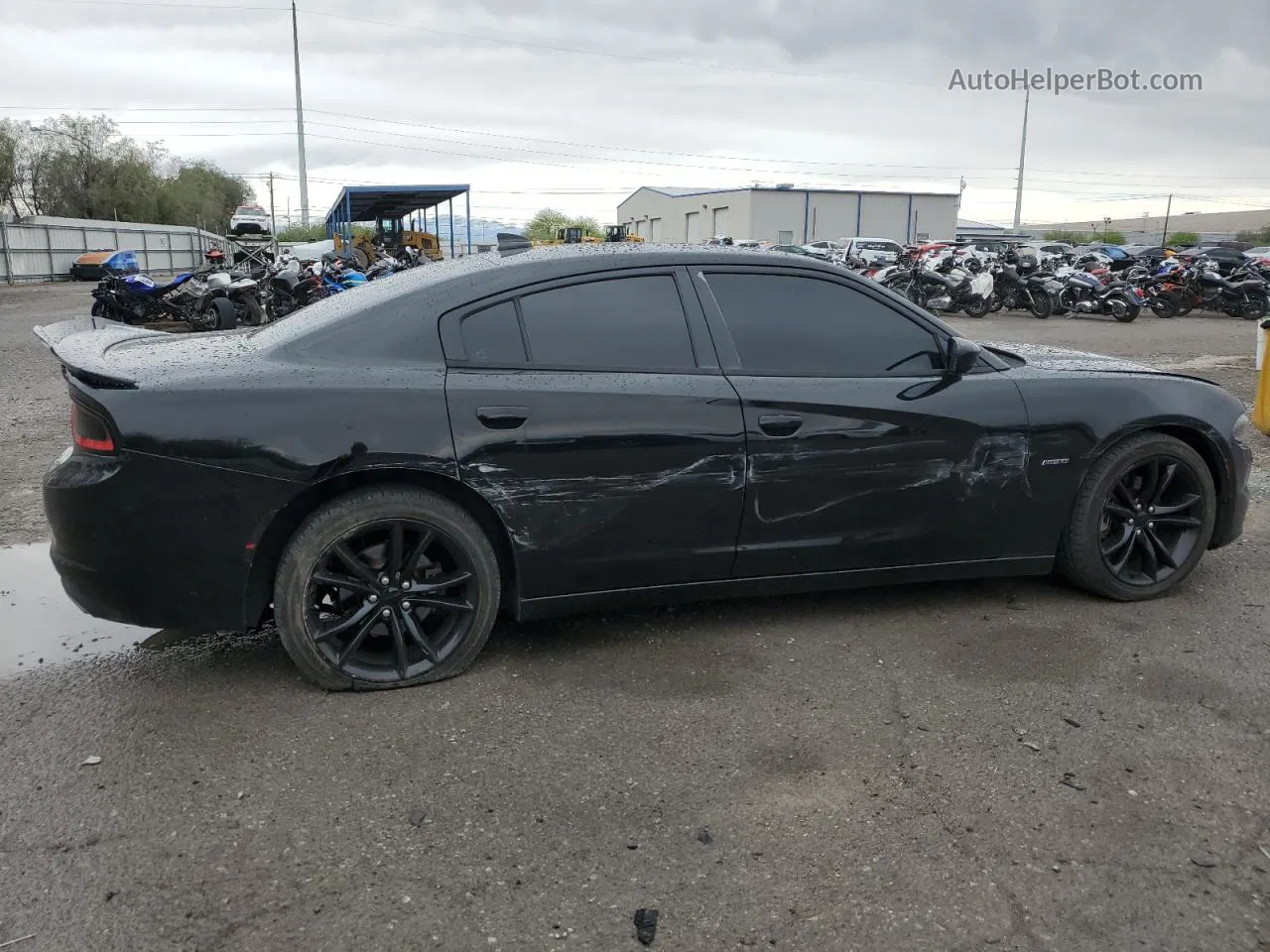 2016 Dodge Charger R/t Black vin: 2C3CDXCT7GH163500