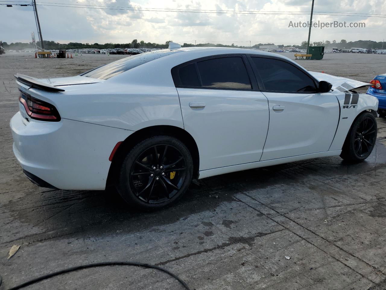 2016 Dodge Charger R/t White vin: 2C3CDXCT7GH347545