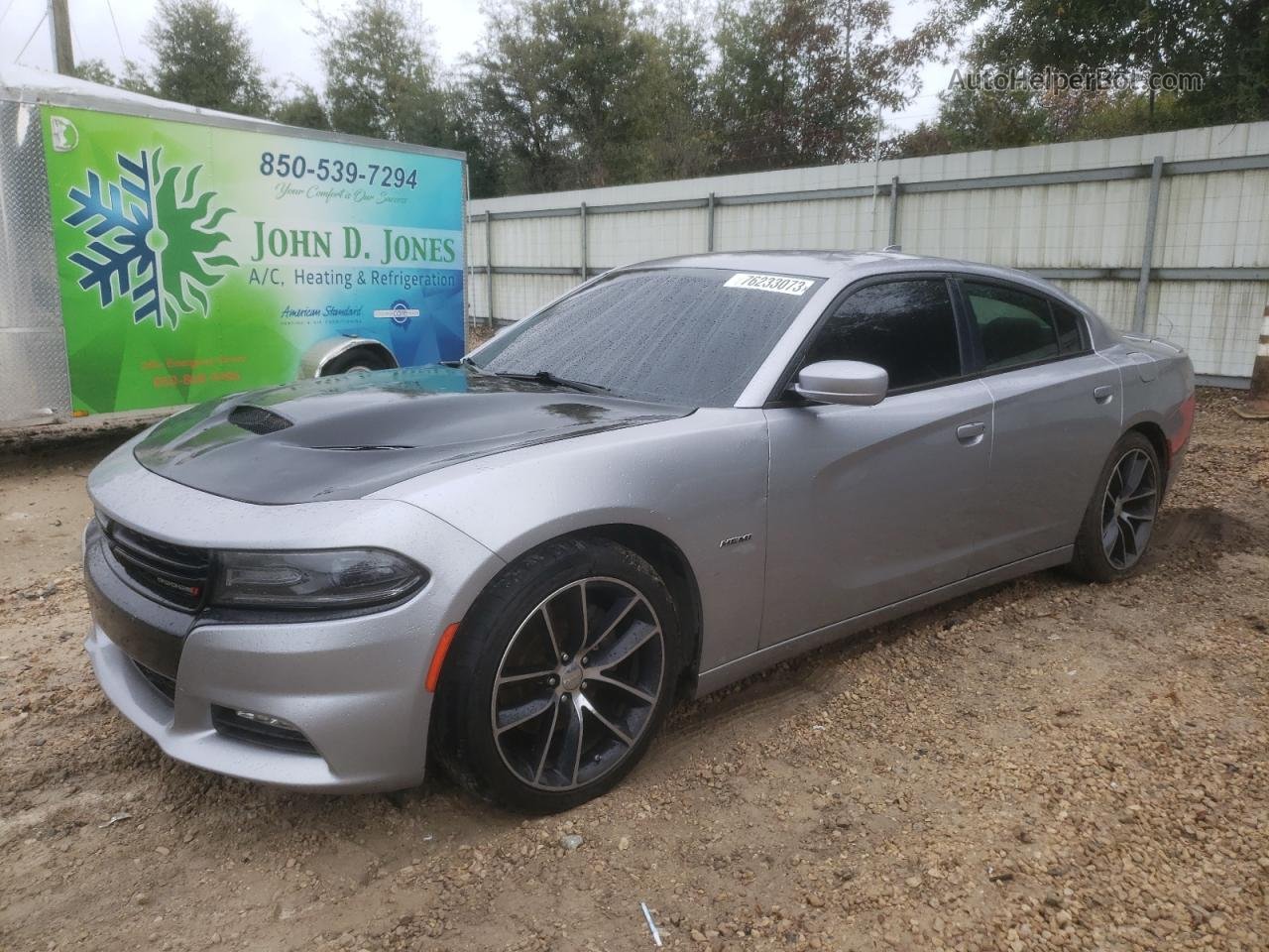 2016 Dodge Charger R/t Silver vin: 2C3CDXCT7GH354740