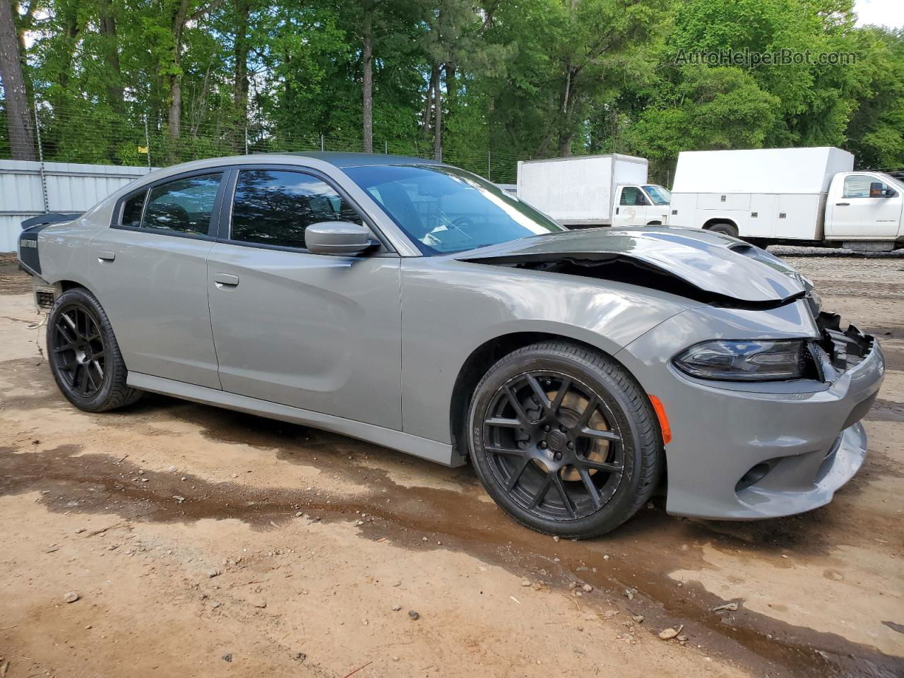 2017 Dodge Charger R/t Gray vin: 2C3CDXCT7HH545981
