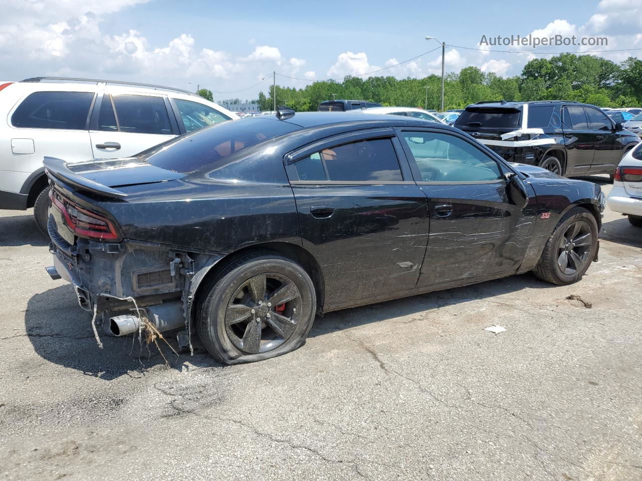 2017 Dodge Charger R/t Black vin: 2C3CDXCT7HH586241