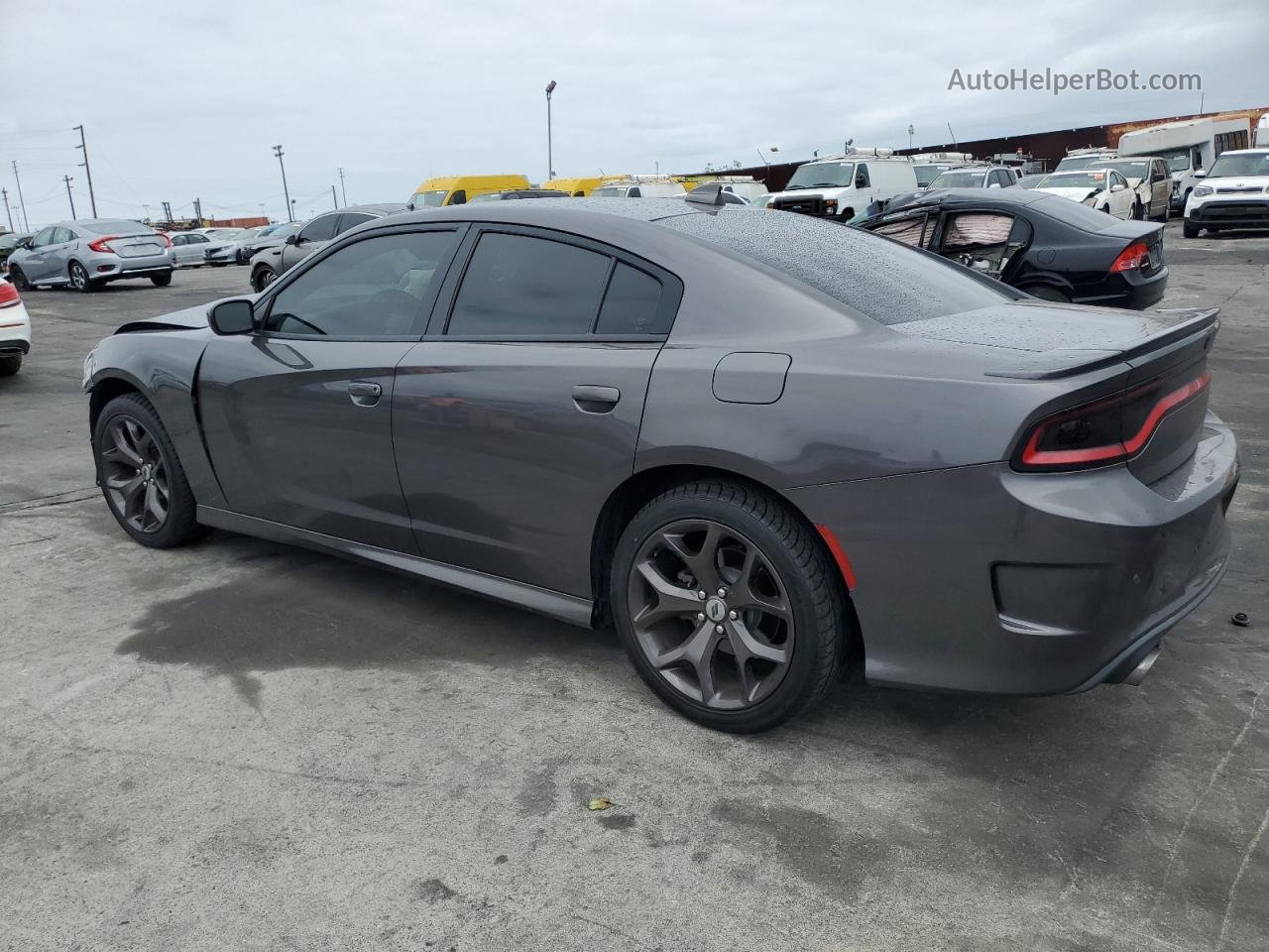 2018 Dodge Charger R/t Gray vin: 2C3CDXCT7JH211973