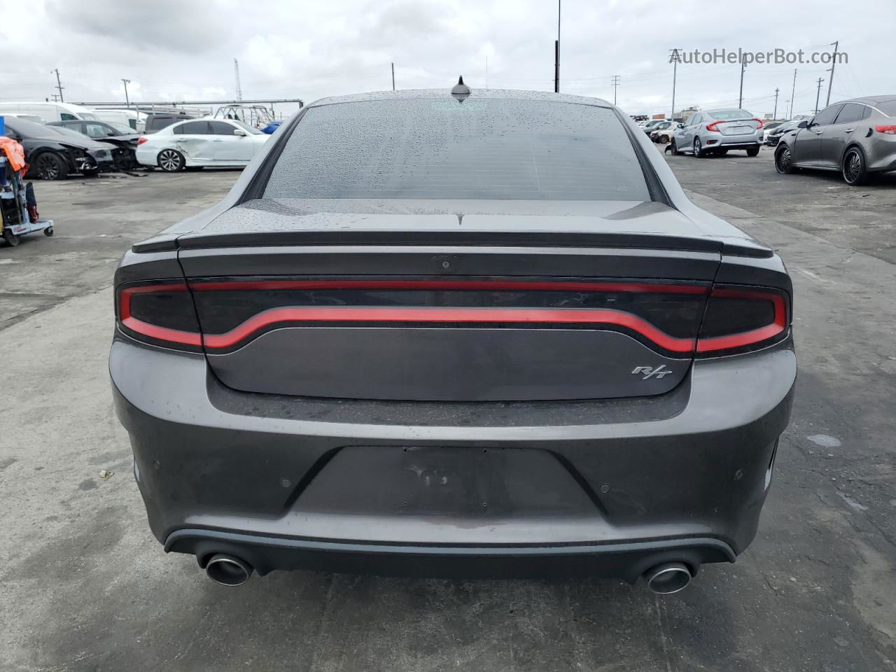 2018 Dodge Charger R/t Gray vin: 2C3CDXCT7JH211973