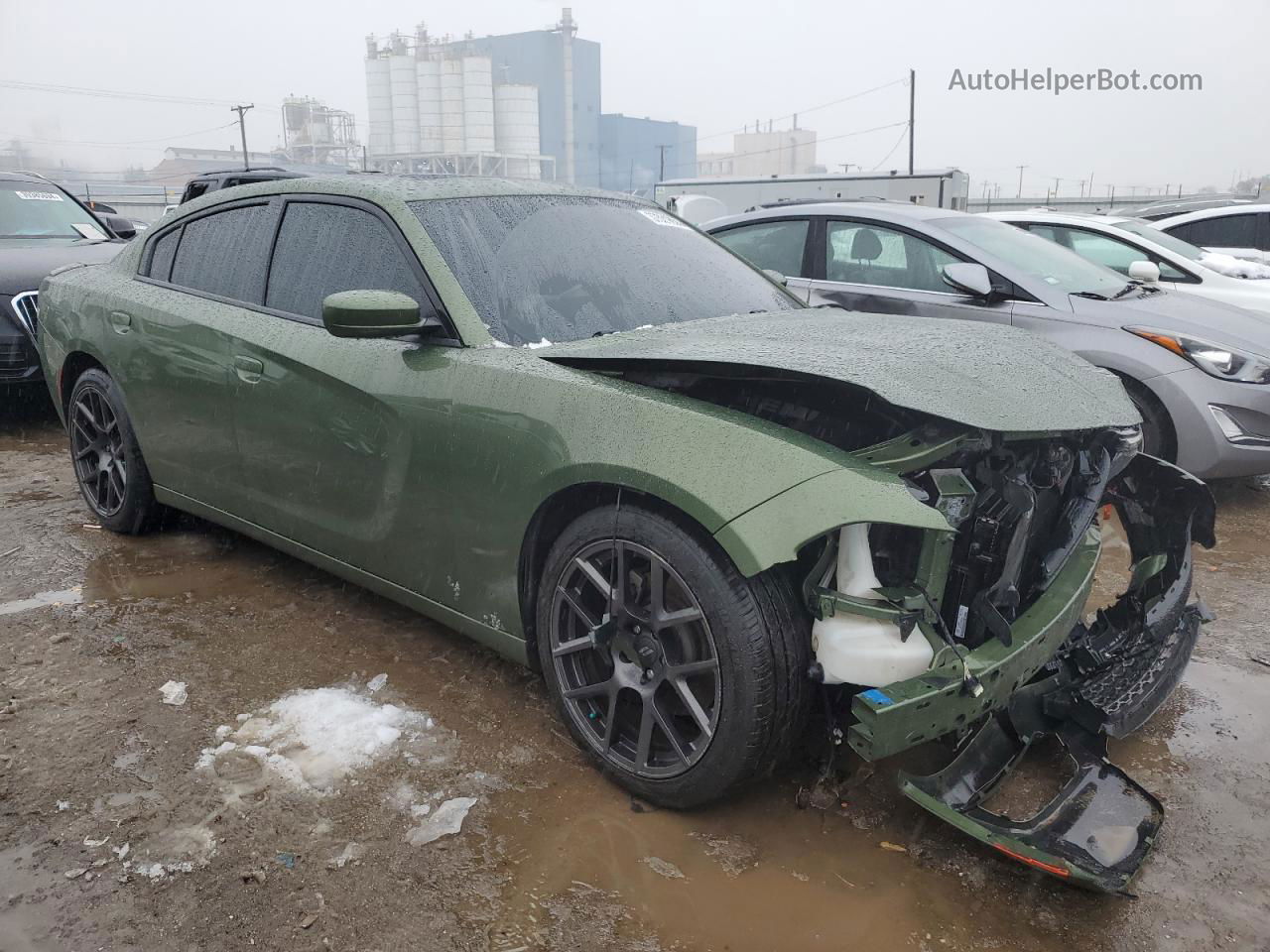 2018 Dodge Charger R/t Green vin: 2C3CDXCT7JH221953