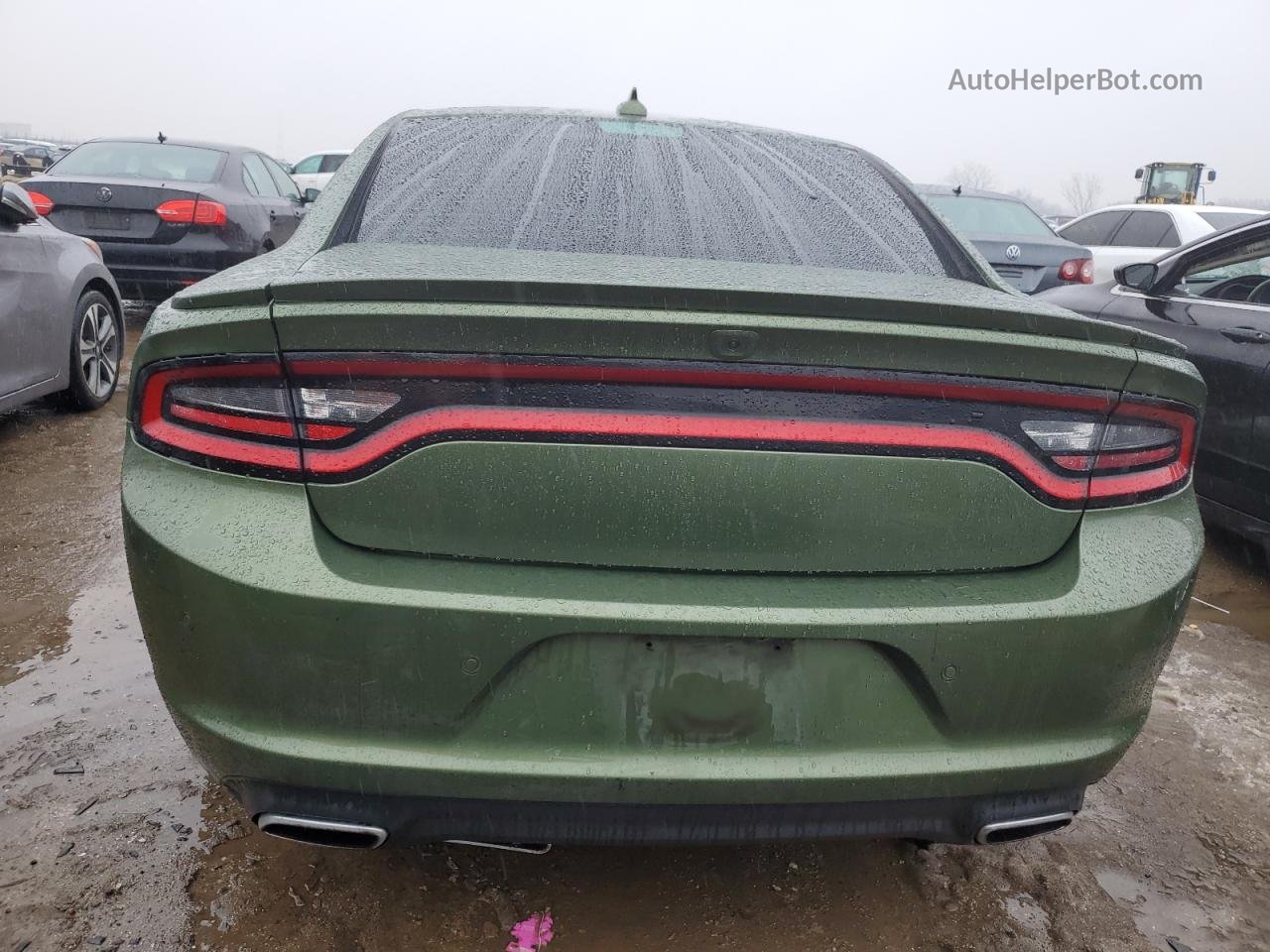 2018 Dodge Charger R/t Green vin: 2C3CDXCT7JH221953