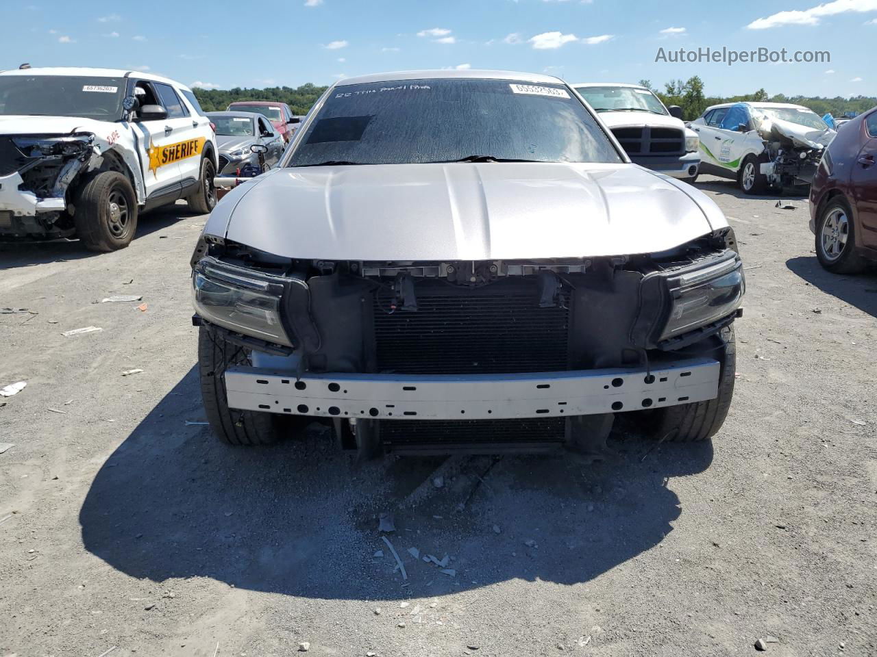 2018 Dodge Charger R/t Silver vin: 2C3CDXCT7JH233133